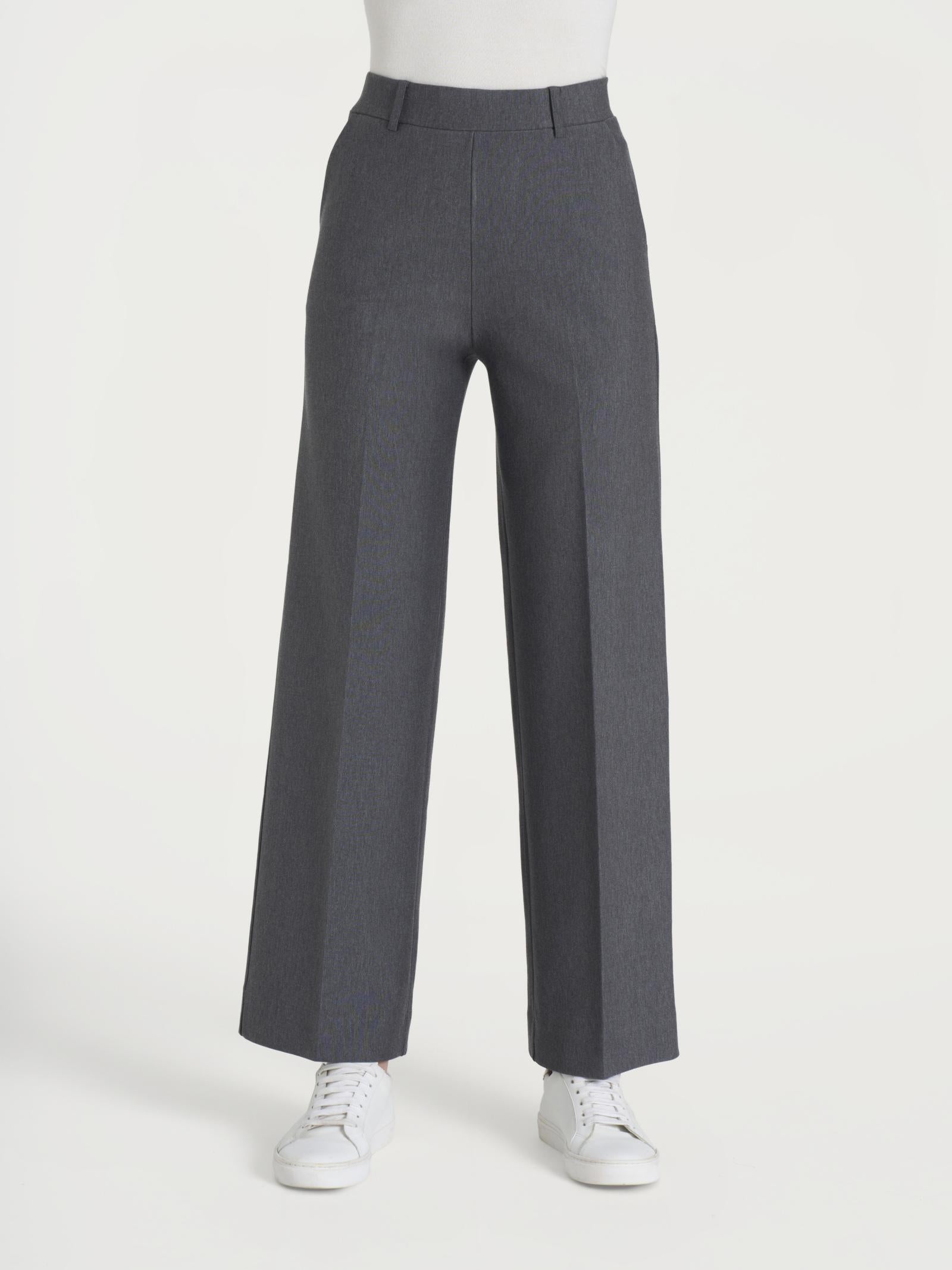 PANTALONE CROPPED WIDE DB24P4Ardesia Mel. RAGNO