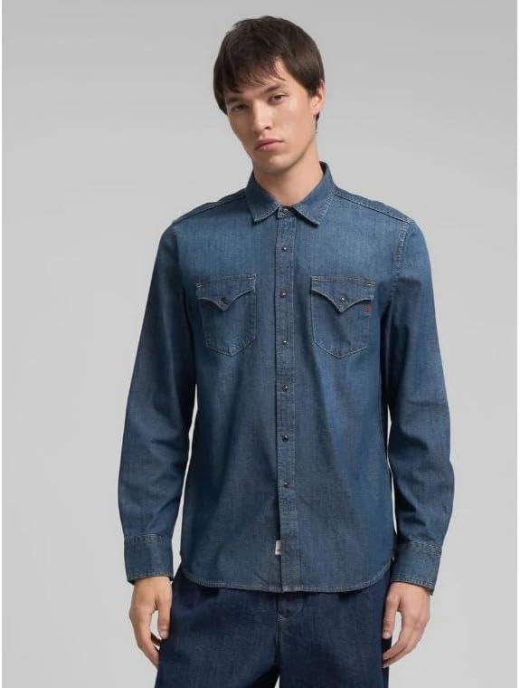Camicia M4860T.000.26C 92ADARK BLUE REPLAY