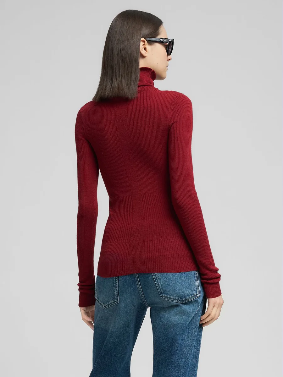 Maglia DK3911.000.G23906WINE RED REPLAY