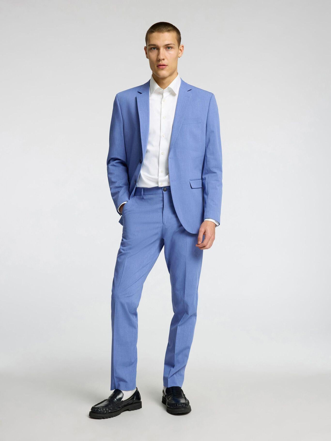 giacca liam 16087824LIGHT BLUE SELECTED