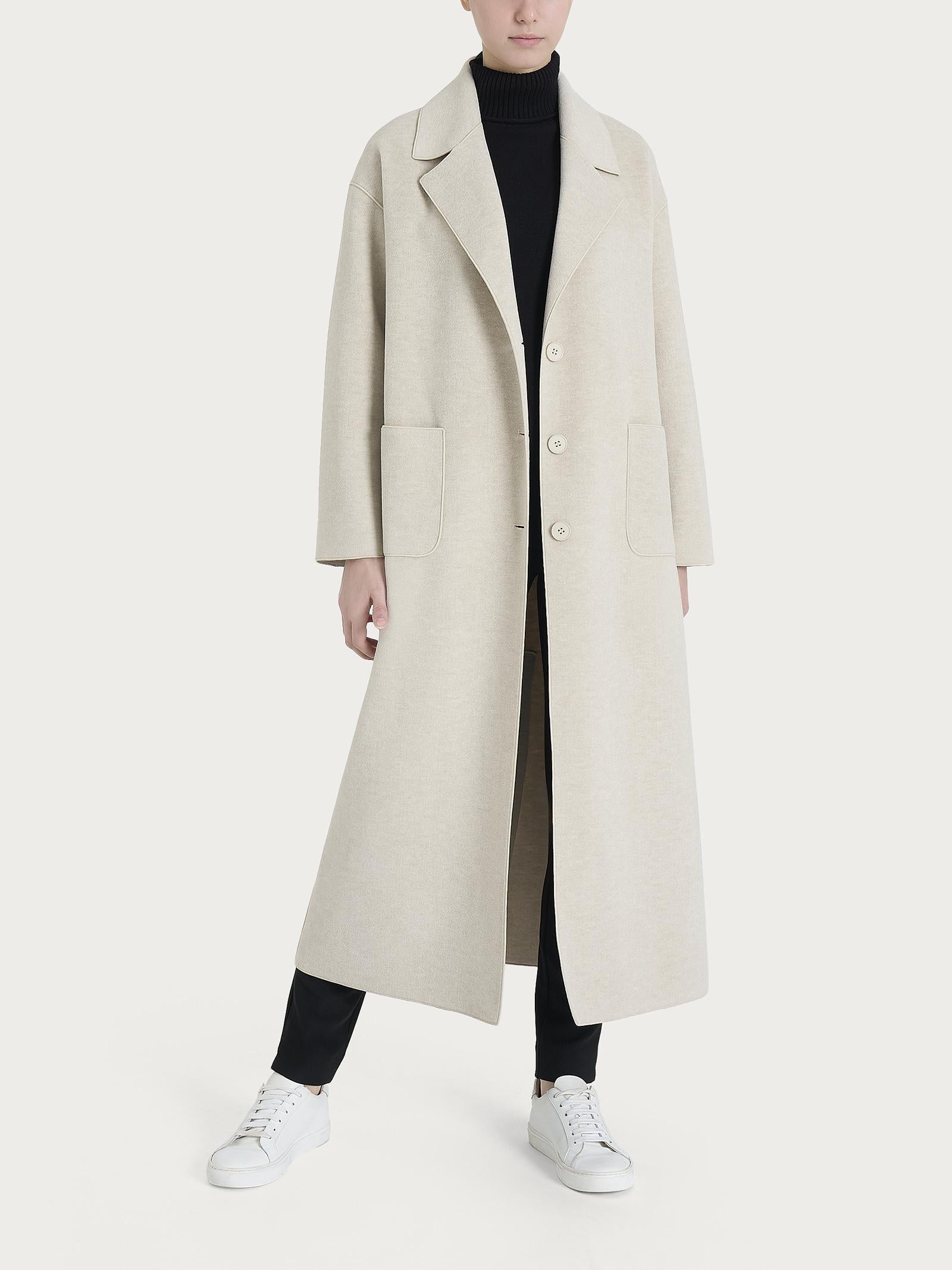 CAPPOTTO LUNGO DQ61KLCHAMPIGNON MEL. RAGNO