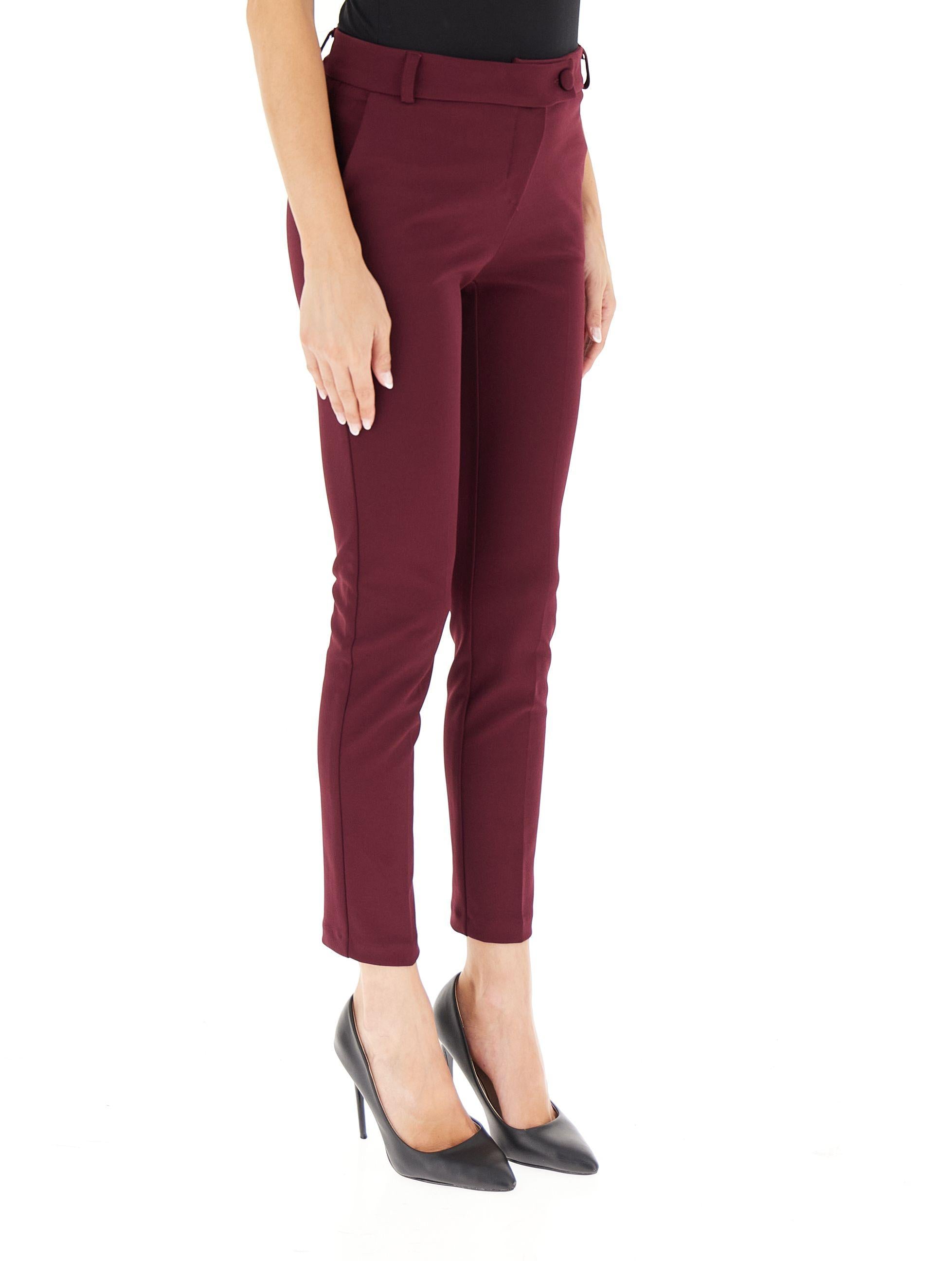 Pantalone CFC0124919003Bordeaux rosso RINASCIMENTO