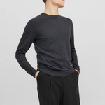 maglia basic 12137190DARK GREY MELANGE JACK & JONES