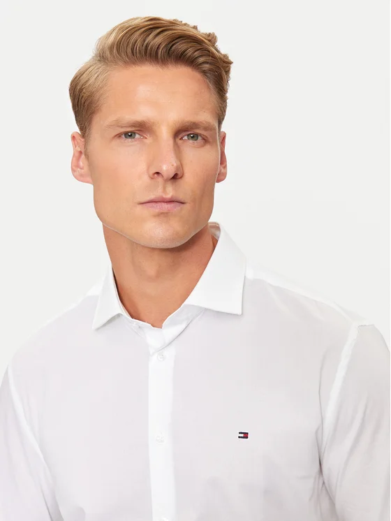 CAMICIA MW0MW38347Optic white TOMMY HILFIGER