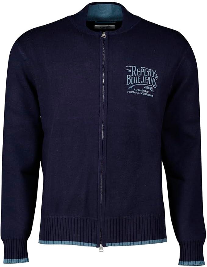 Maglia UK4887.000.G23538DARK BLUE REPLAY