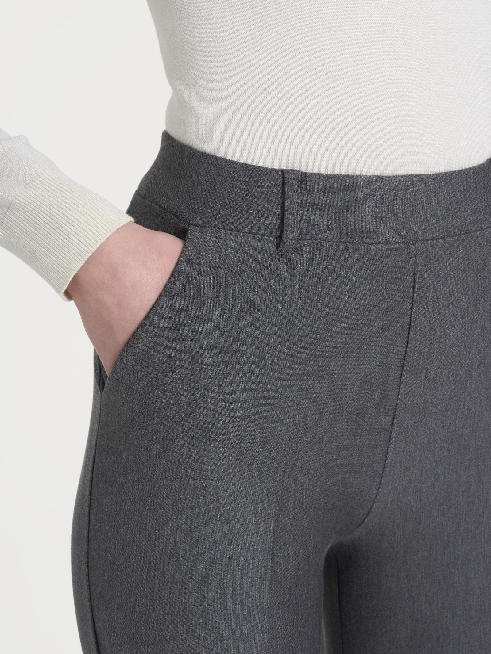 PANTALONE CROPPED WIDE DB24P4Ardesia Mel. RAGNO