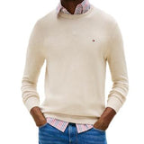 MAGLIA MW0MW39999Oatmilk TOMMY HILFIGER