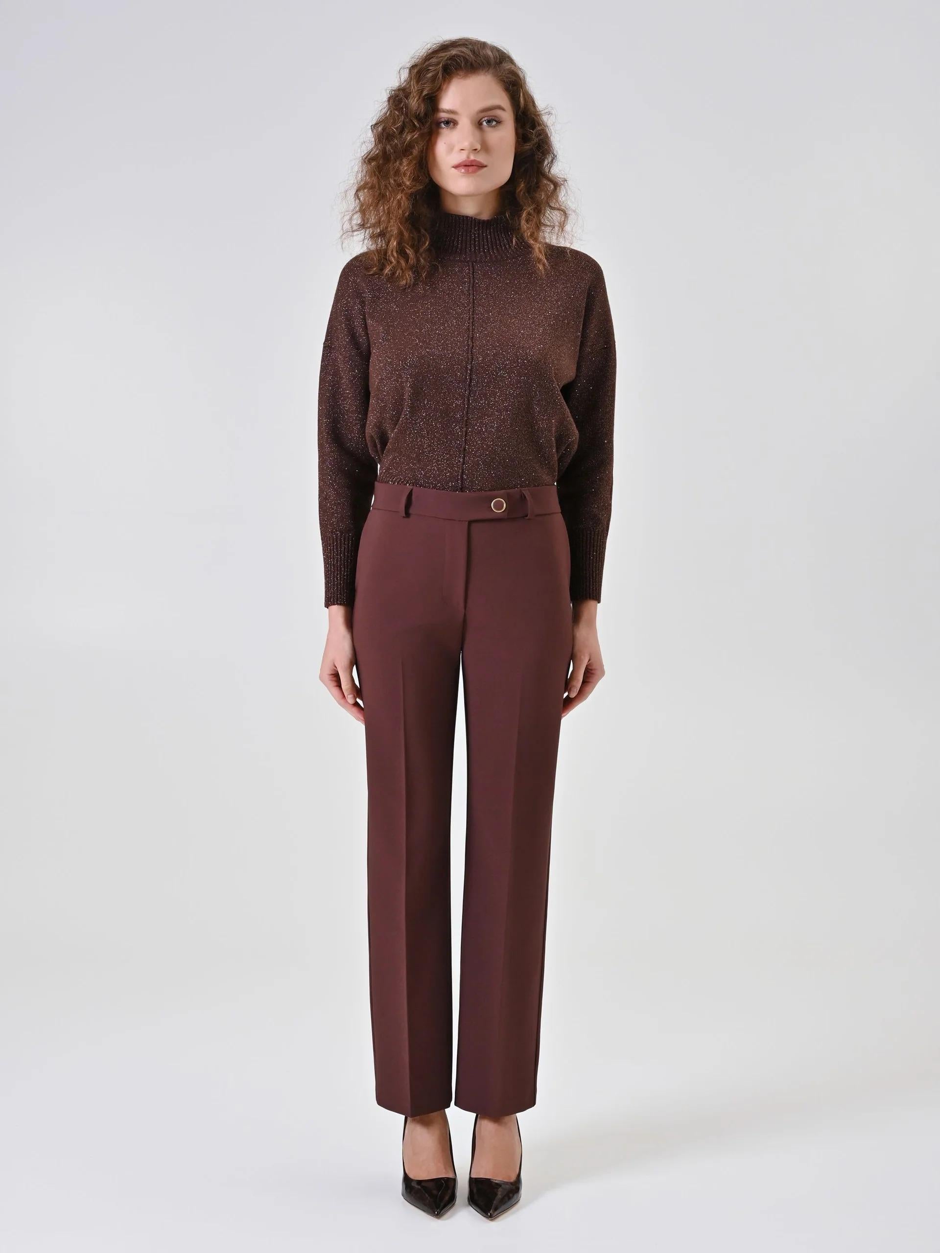 Pantalone CFC0125653003CIOCCOLATO RINASCIMENTO