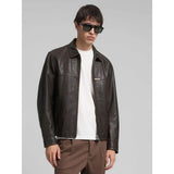 Giubbotto pelle M8457 .000.85194SBROWN REPLAY