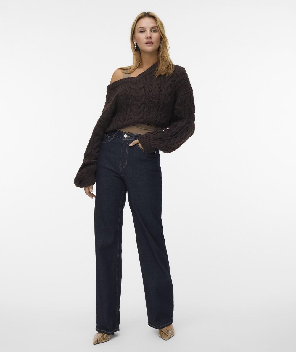 jeans tessa ra369 10297608DARK BLUE DENIM VERO MODA