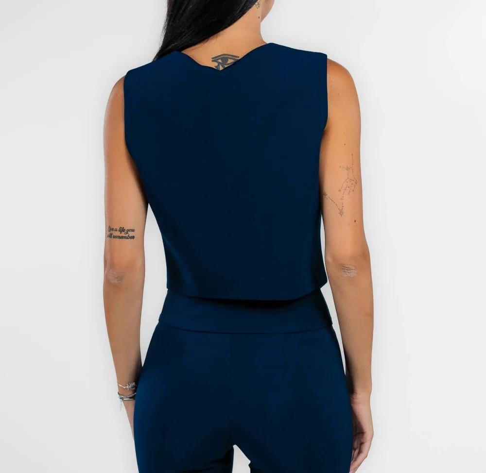 Gilet CFC0125432003Blu RINASCIMENTO