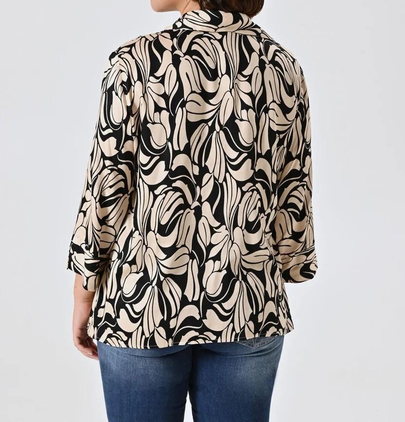 Blusa CFC0020108002Nero CURVY