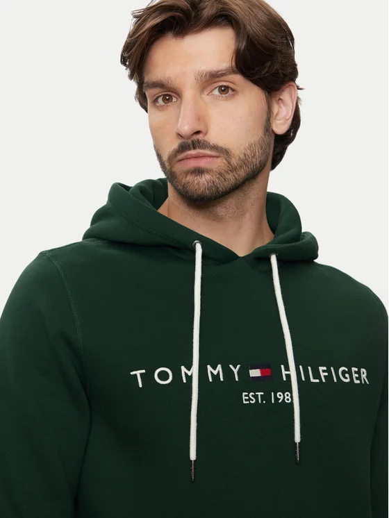 FELPA MW0MW11599Ornamental Green TOMMY HILFIGER