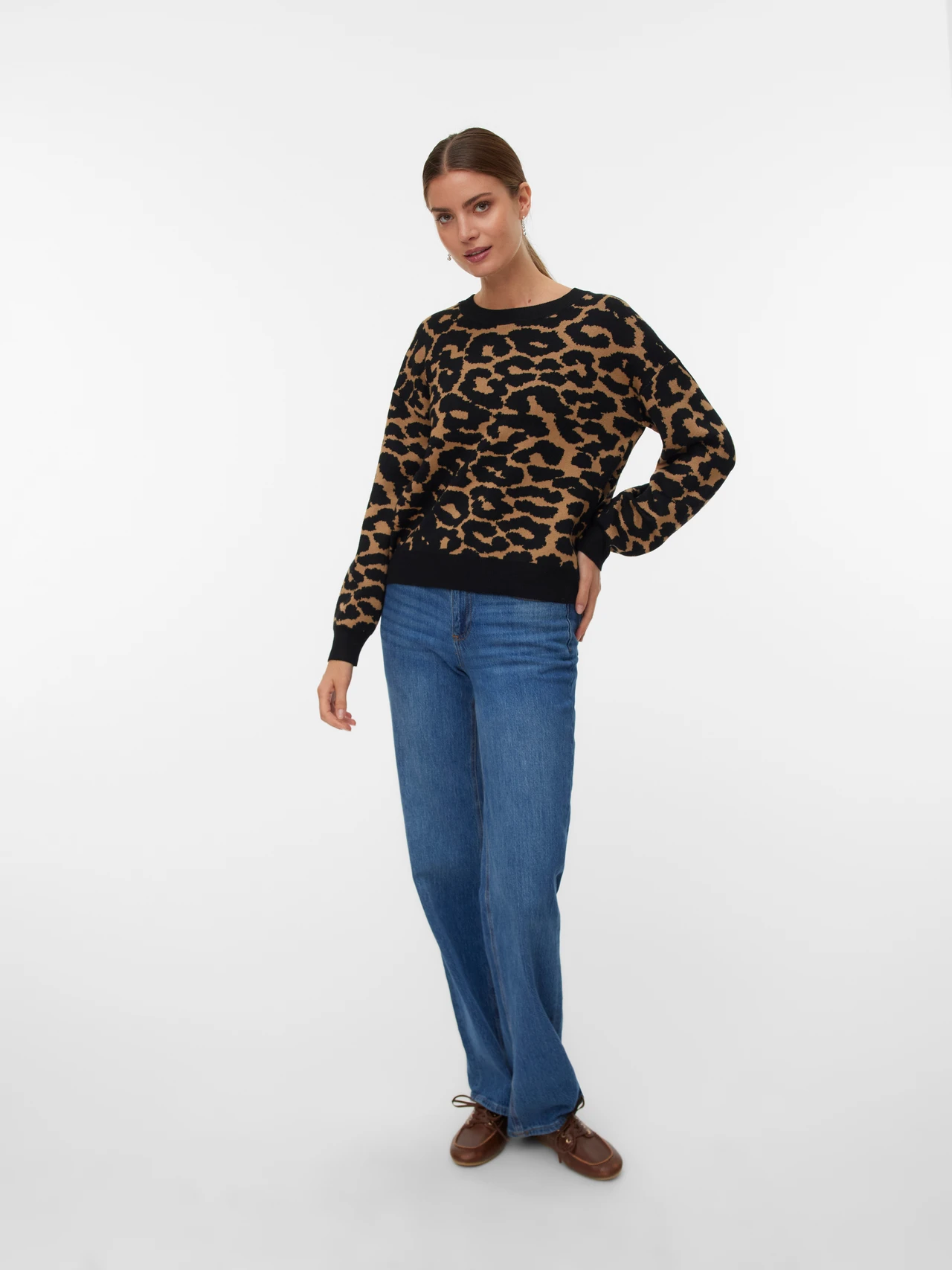 maglia siljeanimal 10330808TIGERS EYE VERO MODA