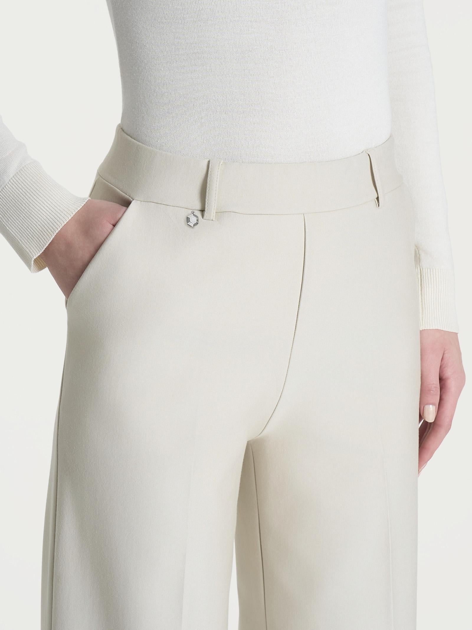 PANTALONE CROPPED WIDE DB24P4Champignon RAGNO