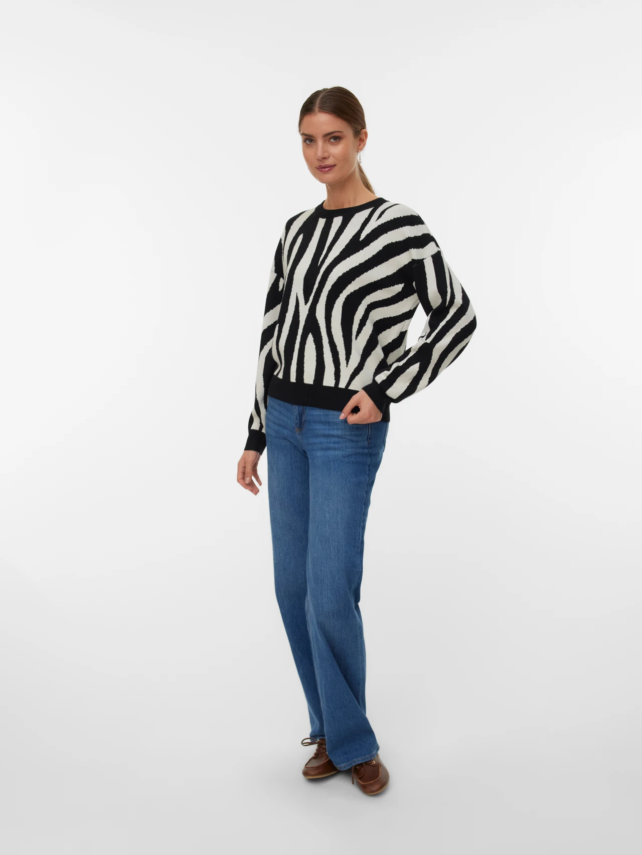 maglia siljeanimal 10330808BIRCH VERO MODA