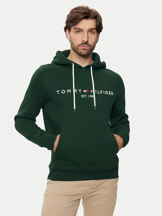 FELPA MW0MW11599Ornamental Green TOMMY HILFIGER