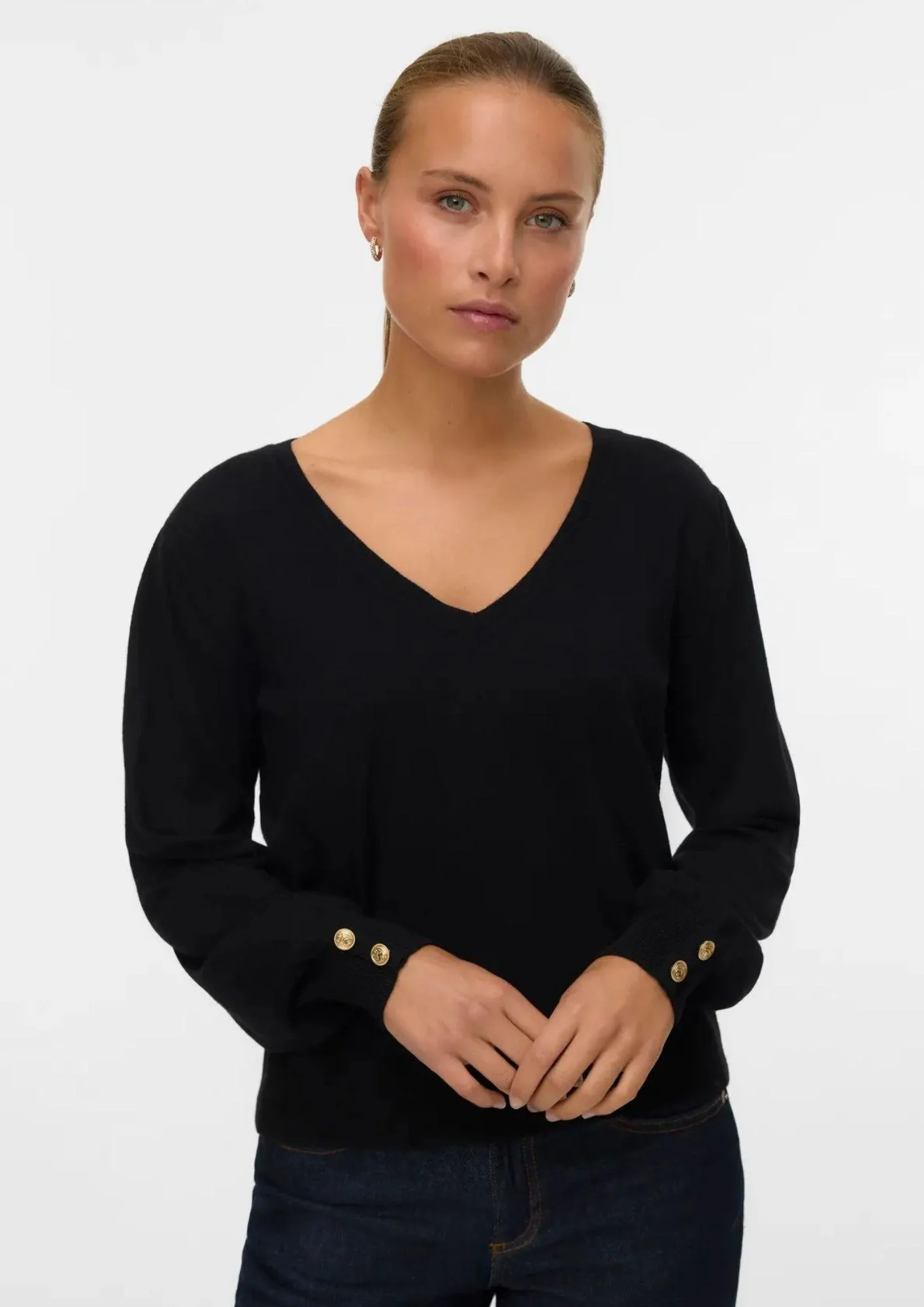 maglia hollykaris 10310578BLACK VERO MODA