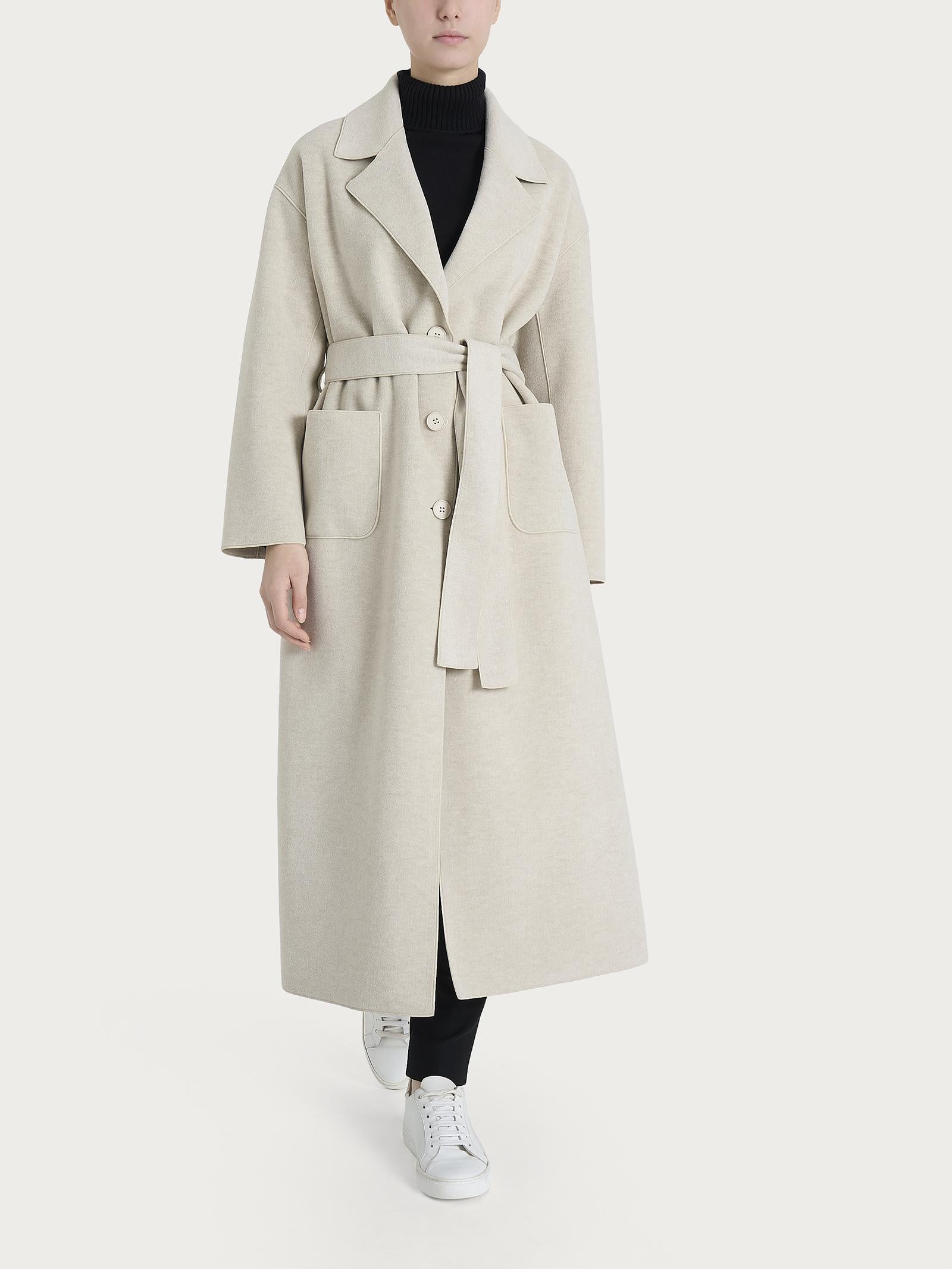 CAPPOTTO LUNGO DQ61KLCHAMPIGNON MEL. RAGNO