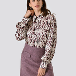 Camicia CFC0125137003Rosso Bordeaux RINASCIMENTO