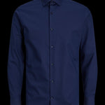 camicia parker 12227385PERFECT NAVY JACK & JONES