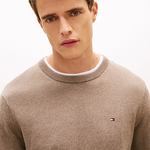 MAGLIA MW0MW28046Coastal Taupe Heather TOMMY HILFIGER