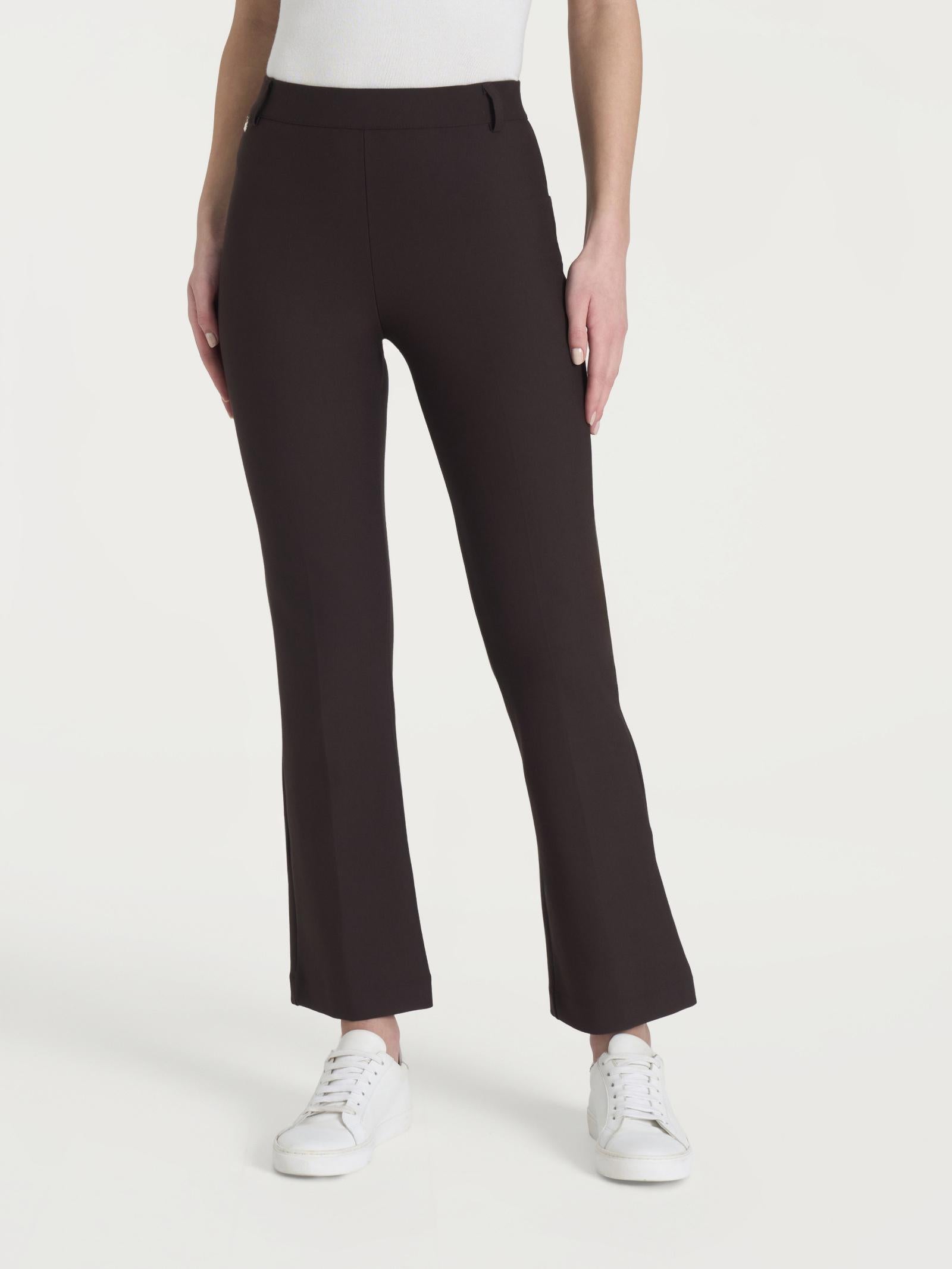 PANTALONE CROPPED FLARE DE72PMChocolate Torte RAGNO