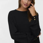 maglia hollykaris 10331441BLACK VERO MODA