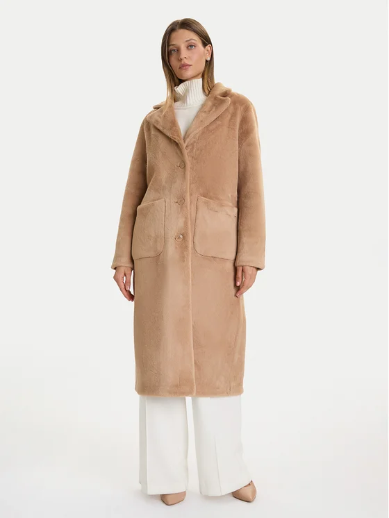 Cappotto CFC0122205003Cammello beige RINASCIMENTO