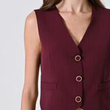 Gilet CFC0125434003Rosso Bordeaux RINASCIMENTO
