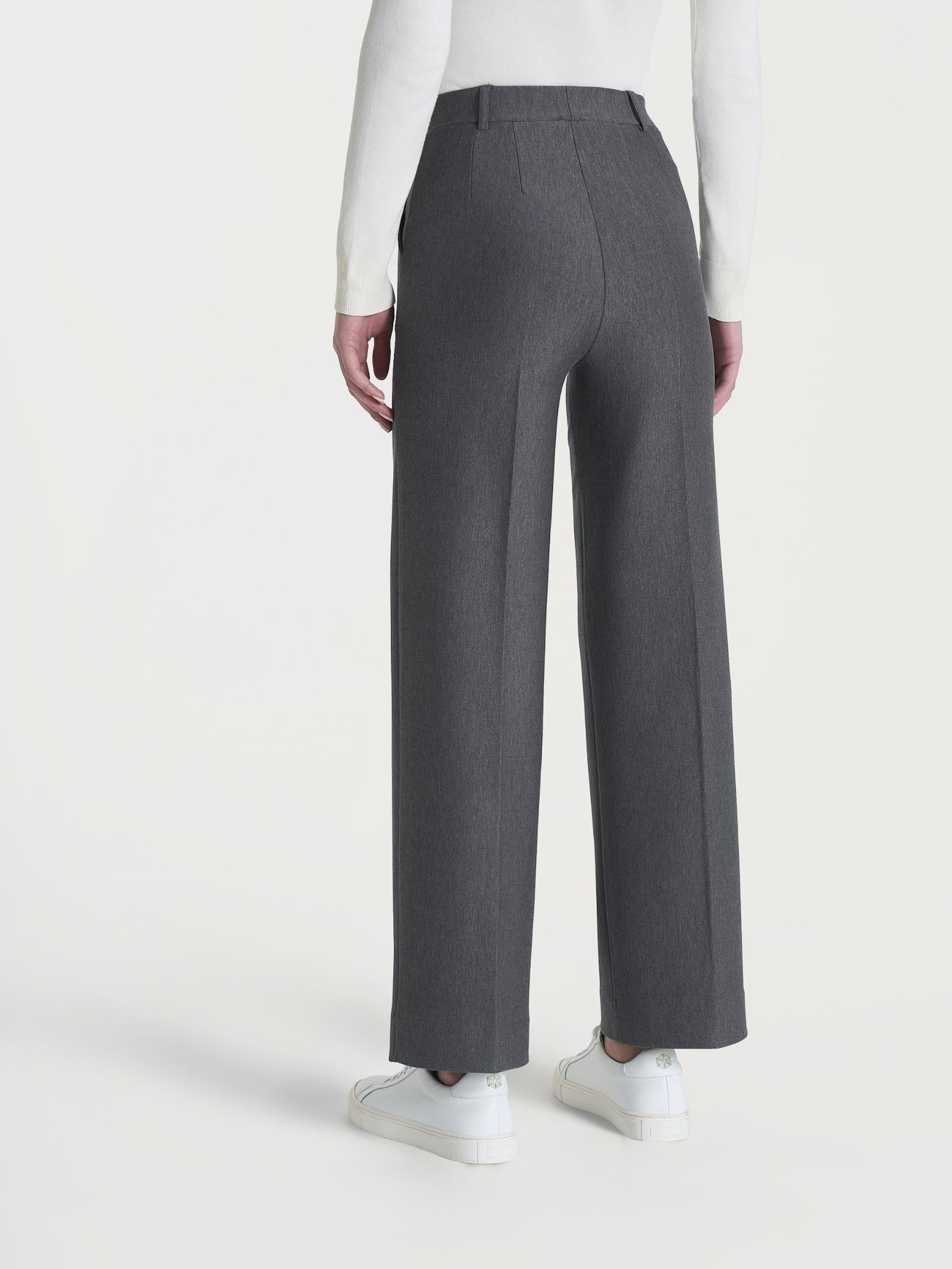 PANTALONE CROPPED WIDE DB24P4Ardesia Mel. RAGNO