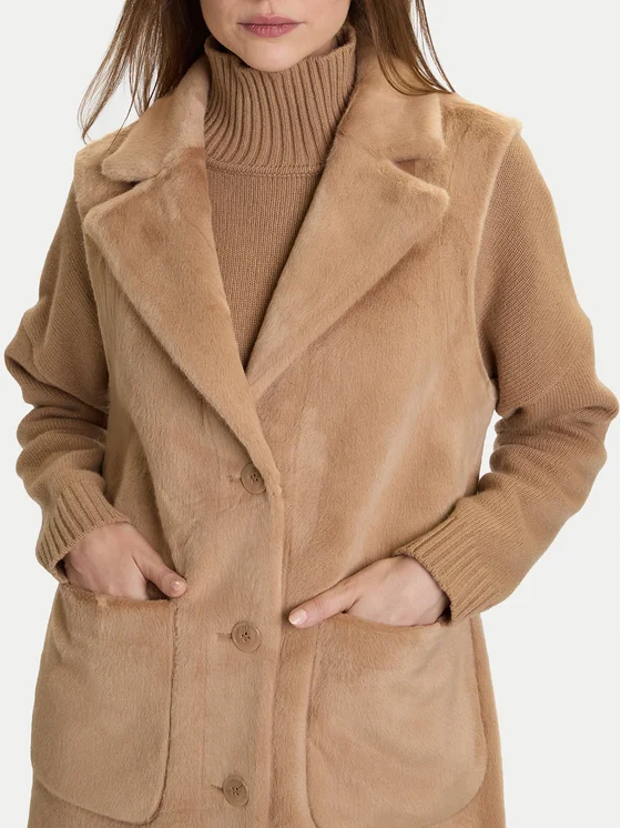 Cappotto CFC0122206003Cammello beige RINASCIMENTO