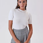 Maglia CFM0011941003Panna bianco RINASCIMENTO