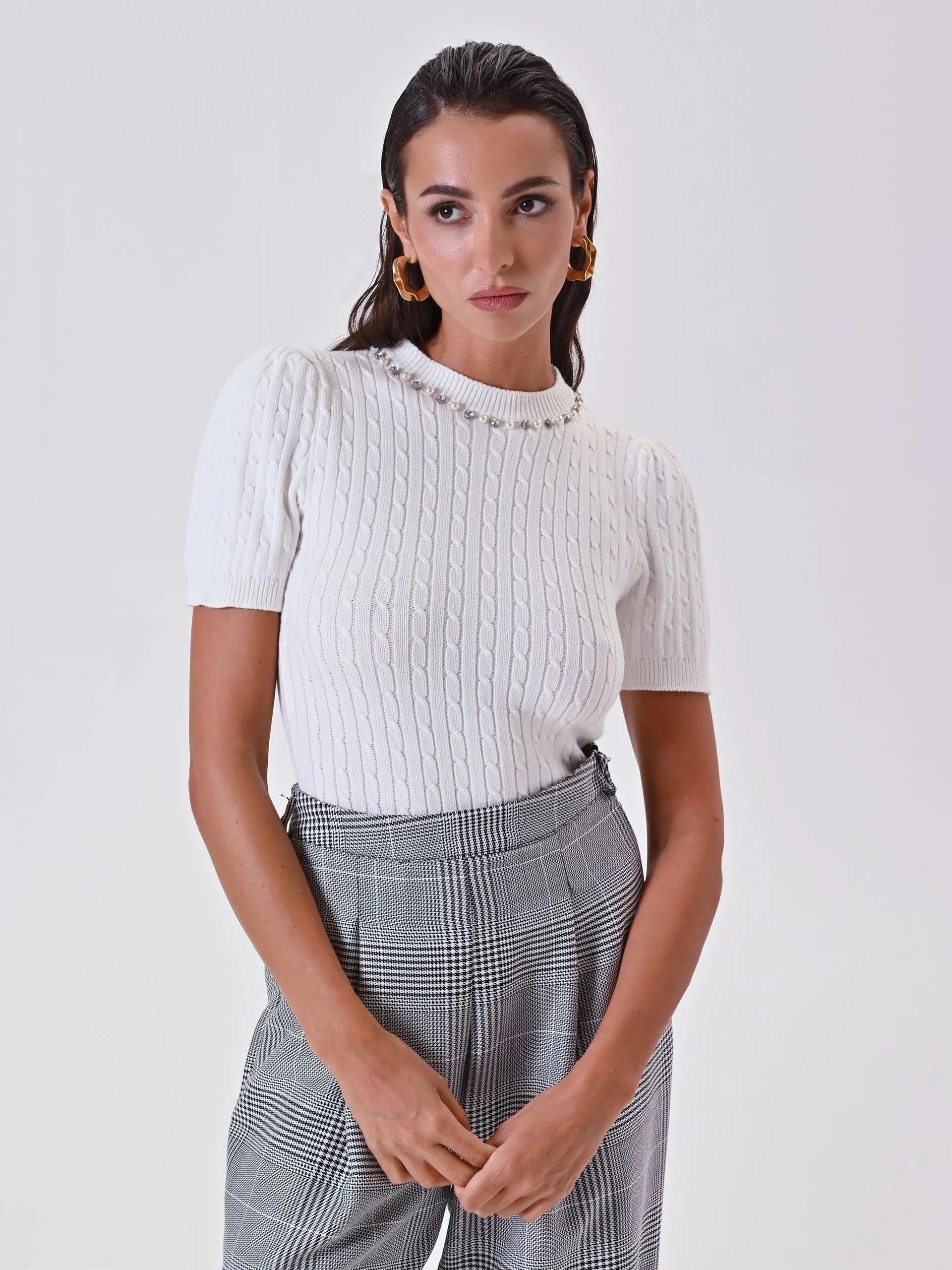 Maglia CFM0011941003Panna bianco RINASCIMENTO