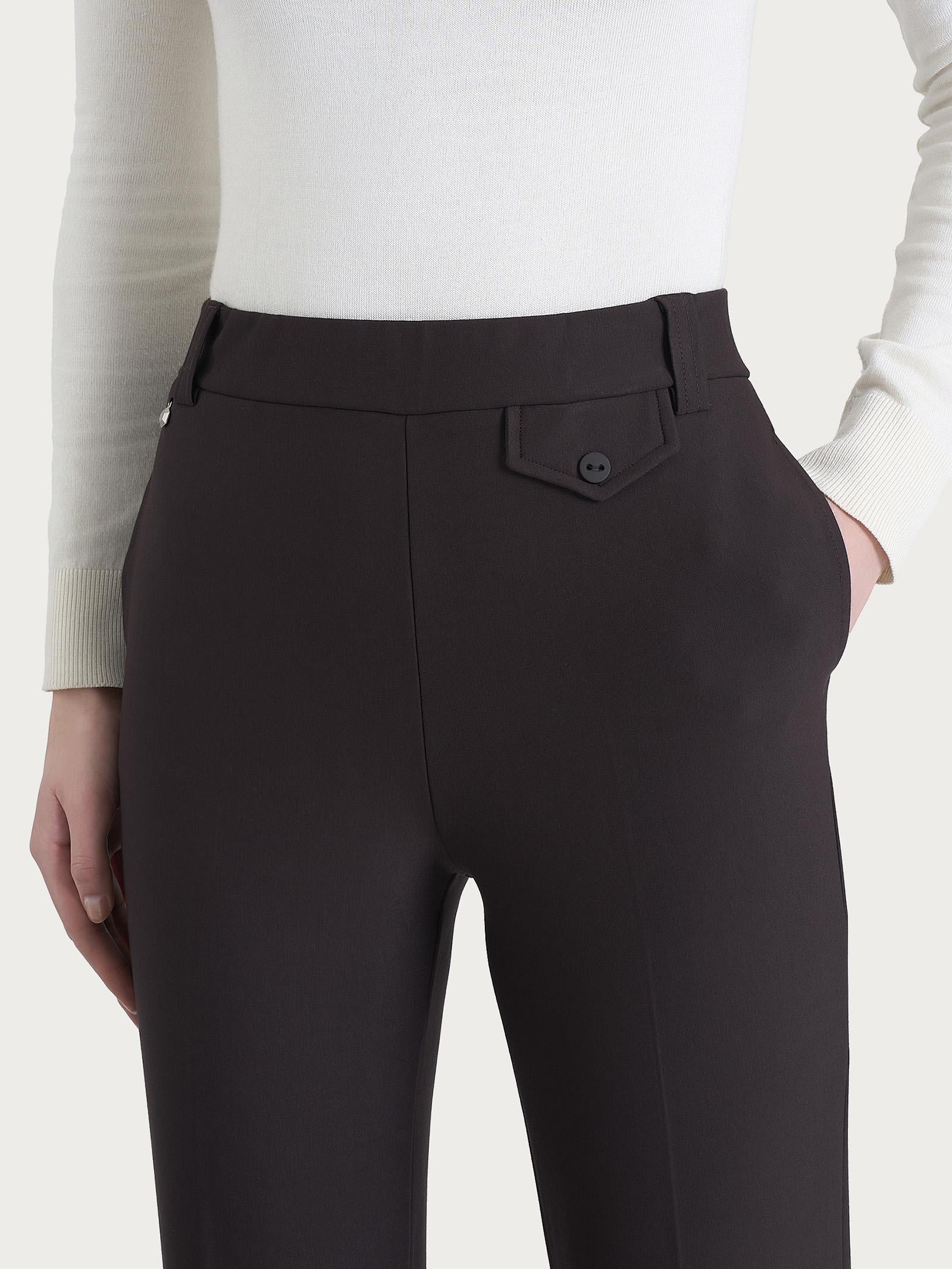 PANTALONE STRAIGHT/POCKET DR22PPCHOCOLATE TORTE RAGNO