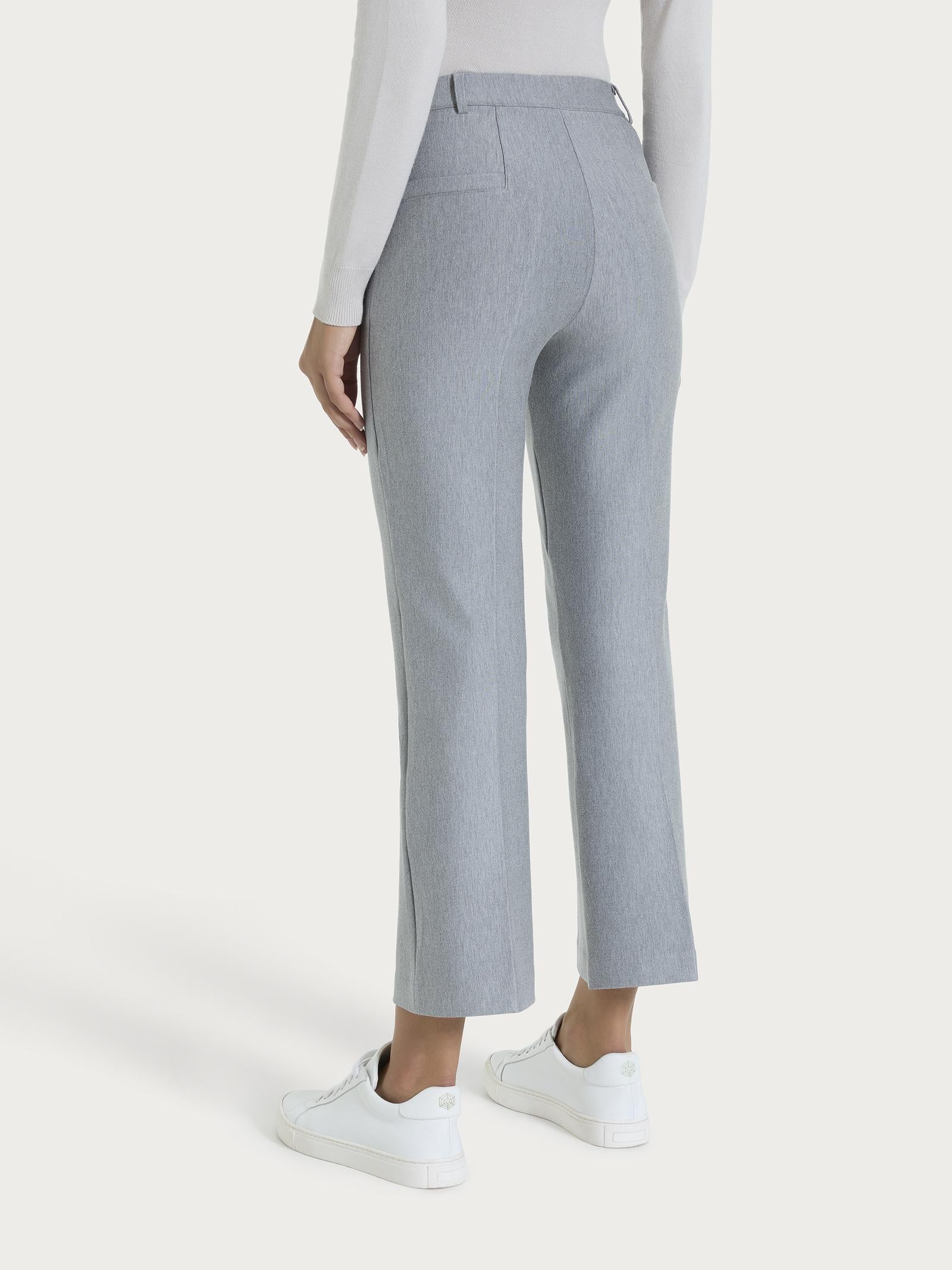 PANTALONE CROPPED FLARE DE72PMGrigio Mel. RAGNO
