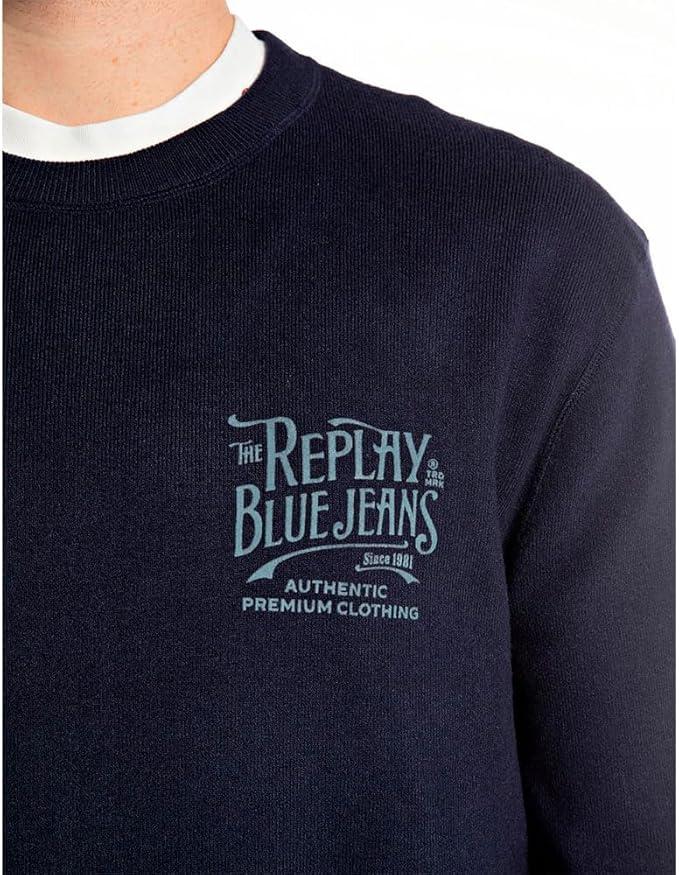 Maglia UK4885.000.G23538DARK BLUE REPLAY