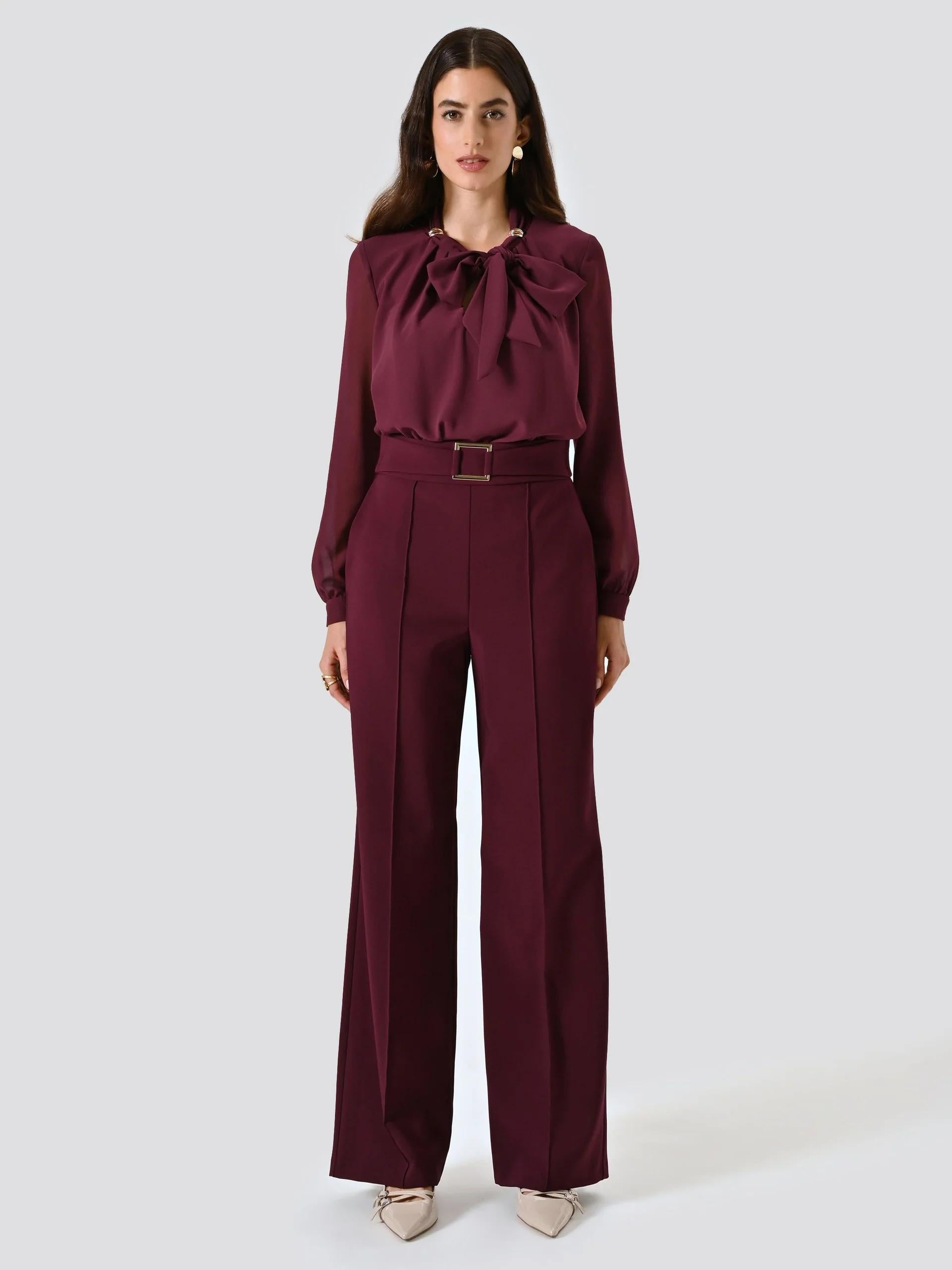 Pantalone CFC0125656003Bordeaux rosso RINASCIMENTO