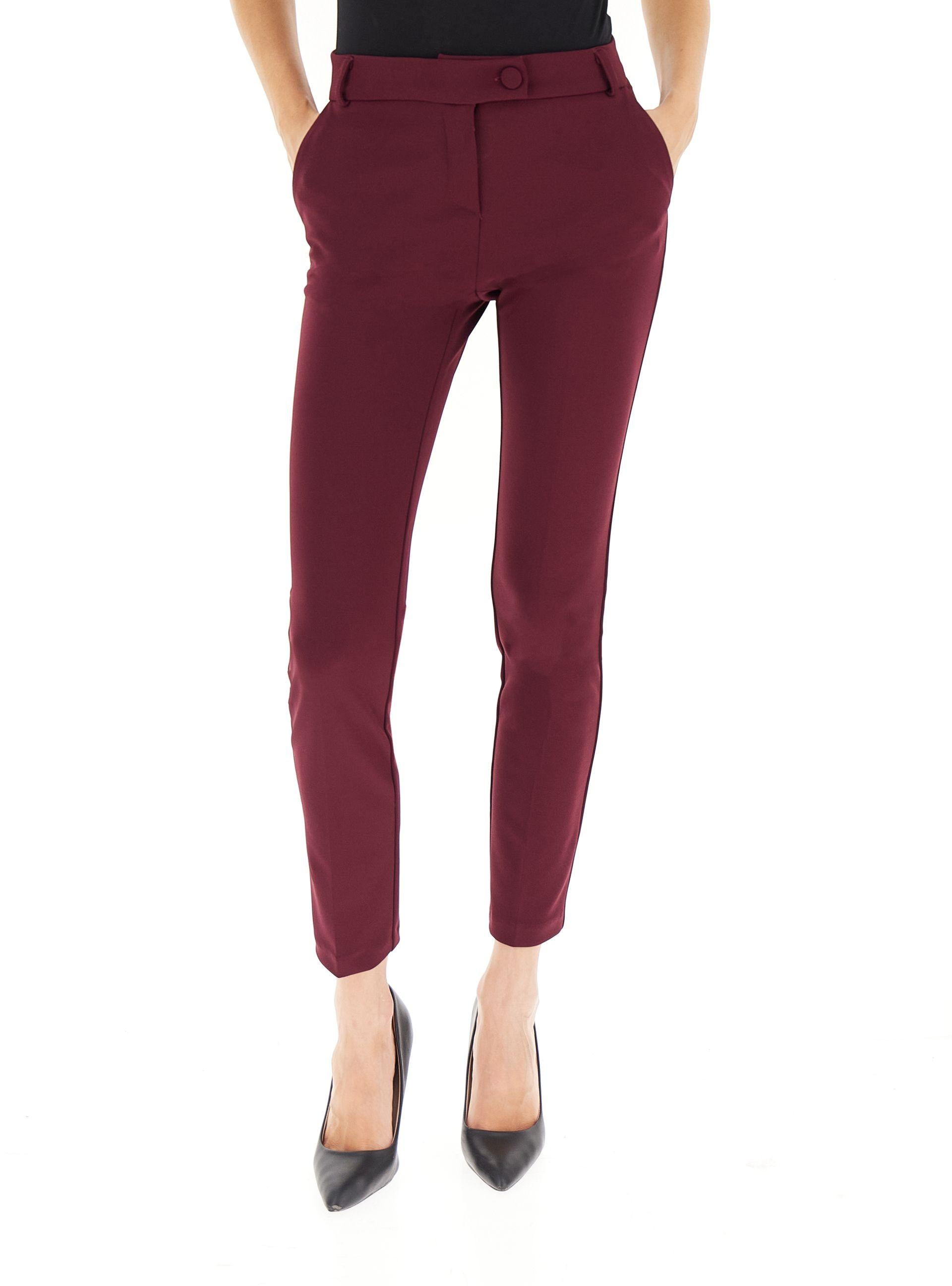 Pantalone CFC0124919003Bordeaux rosso RINASCIMENTO