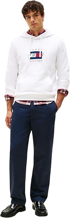 FELPA MW0MW41332White TOMMY HILFIGER