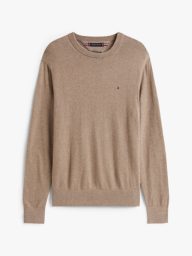 MAGLIA MW0MW28046Coastal Taupe Heather TOMMY HILFIGER
