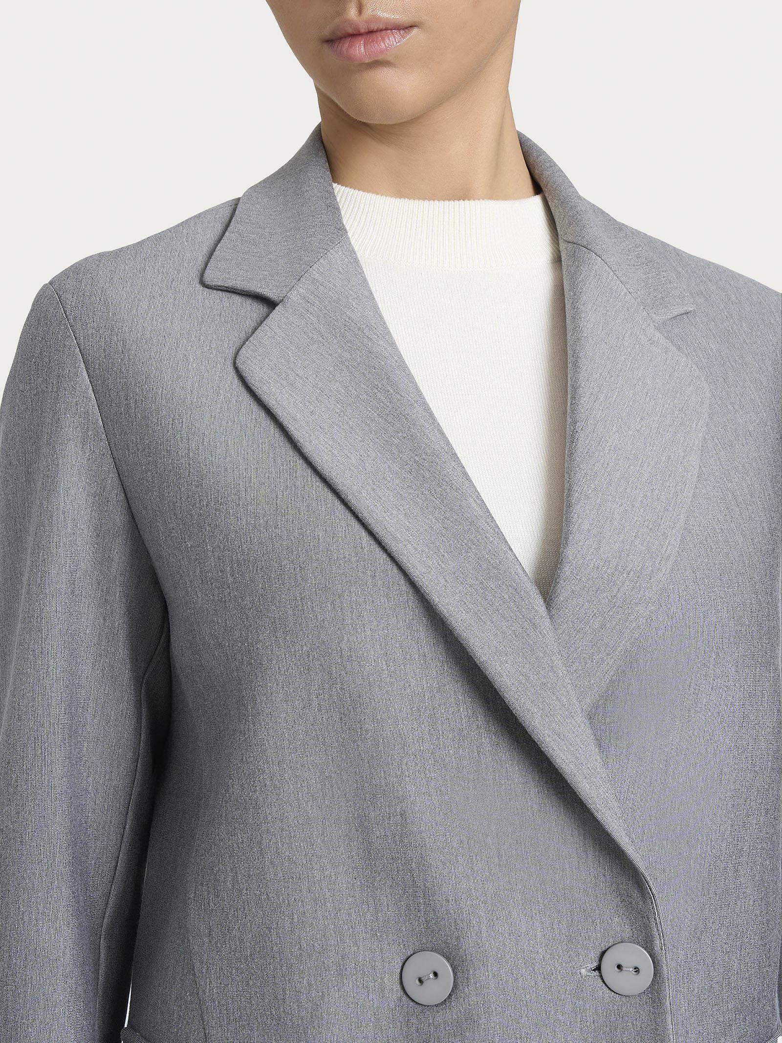 GIACCA DOPPIO PETTO DR32G6Grigio Mel. RAGNO