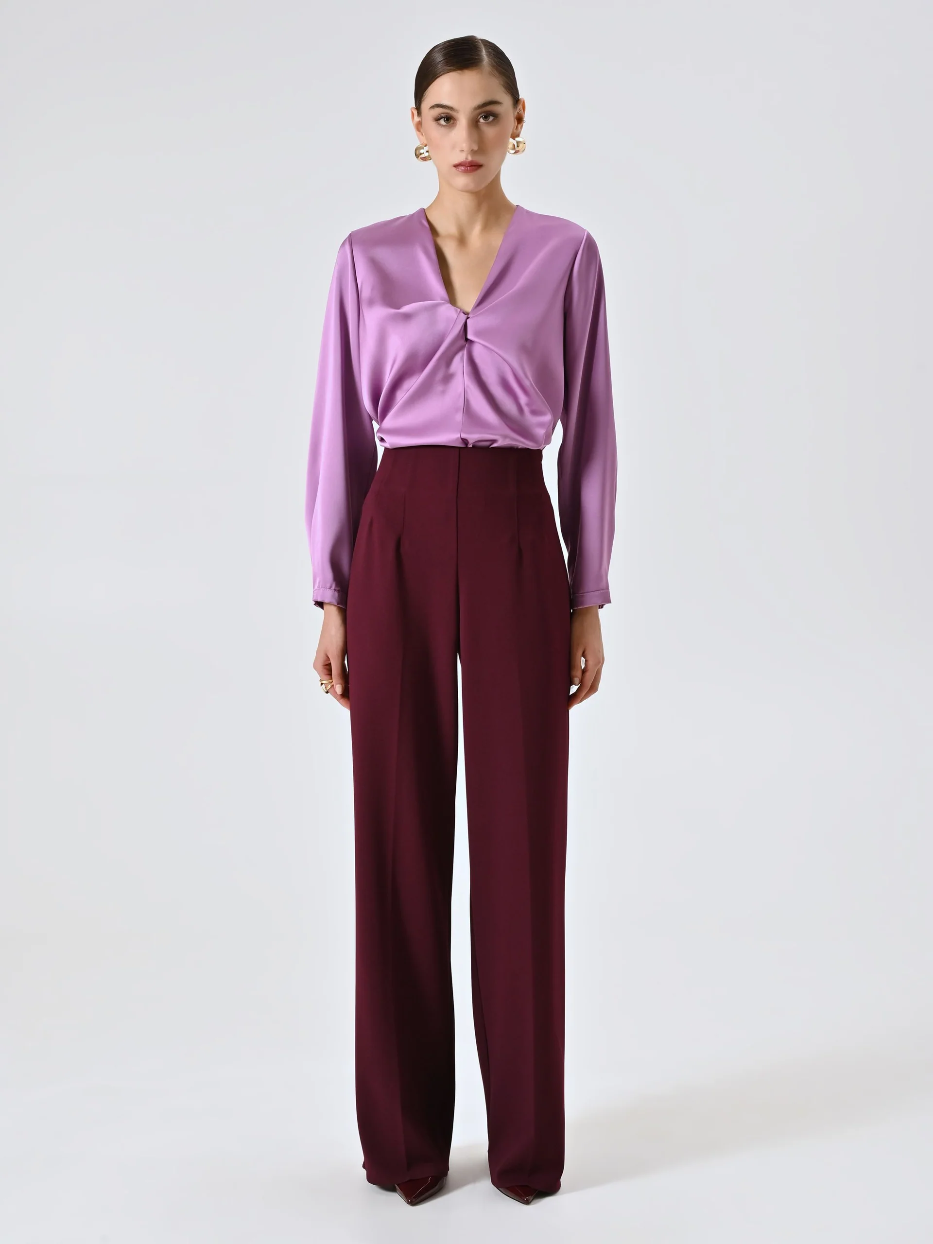 Pantalone CFC0125437003Bordeaux rosso RINASCIMENTO