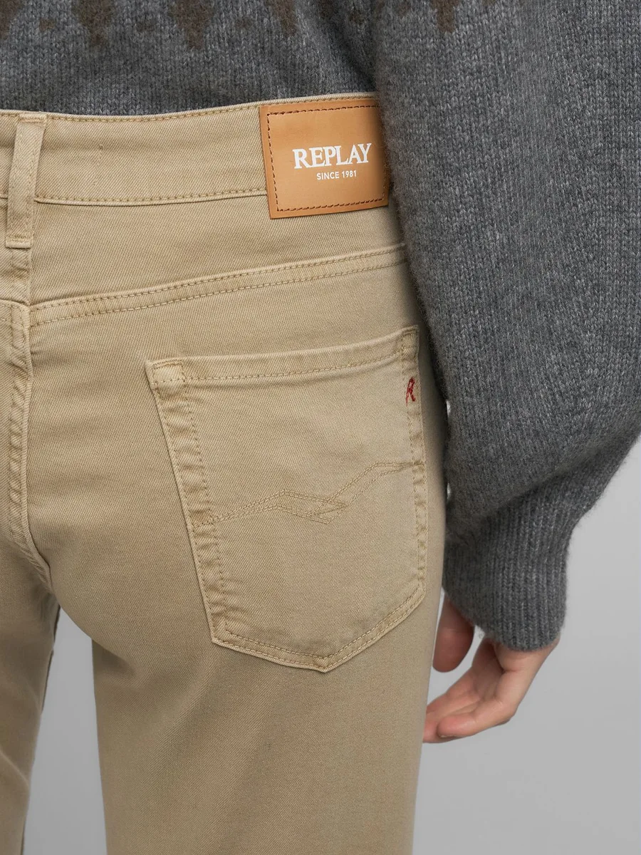 Pantalone WA416 .000.8488790STONE IVORY REPLAY