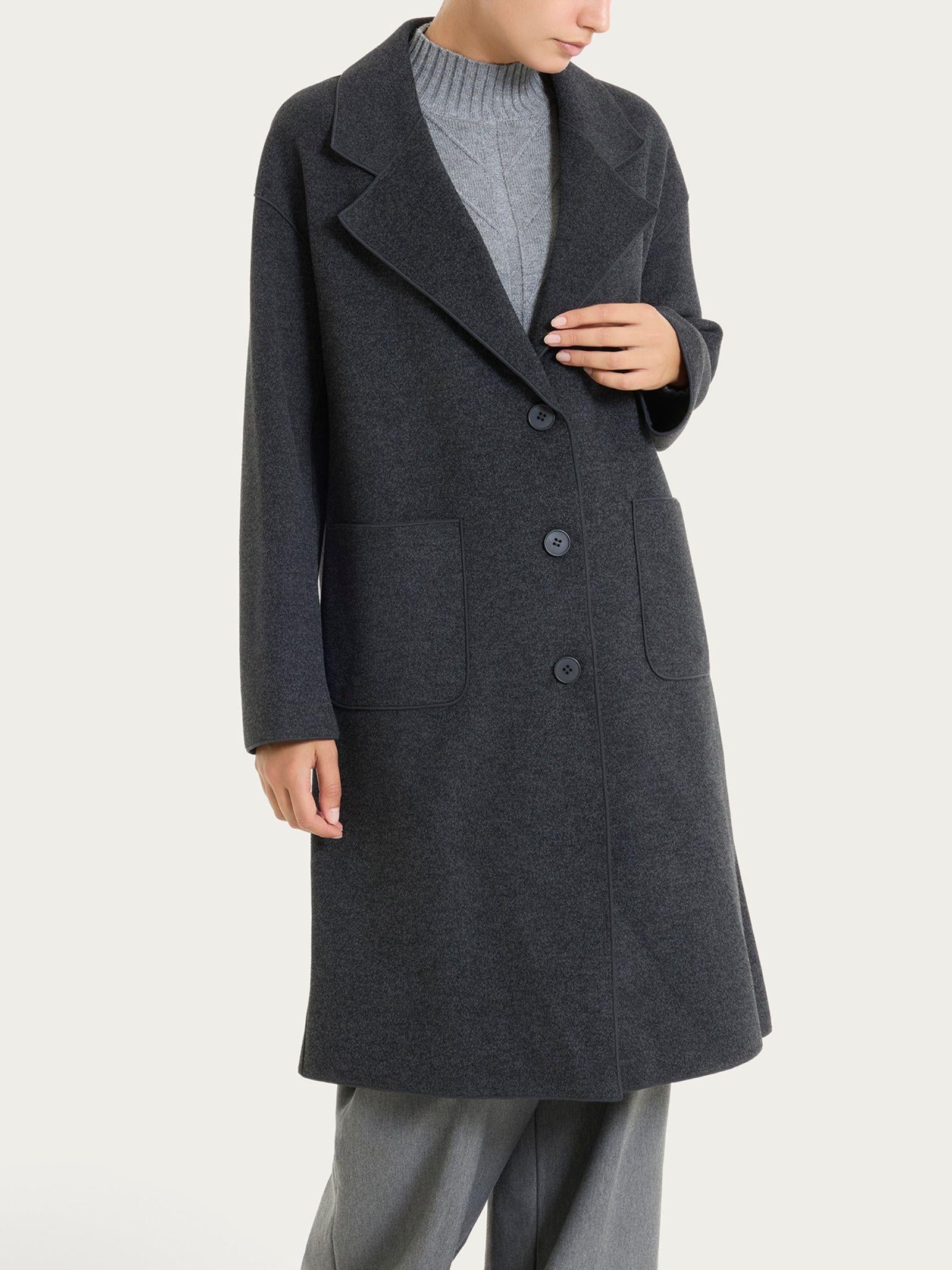 CAPPOTTO BOTTONI DQ61KWOscuro Mel. RAGNO