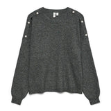 maglia joya 10335276DARK GREY MELANGE VERO MODA