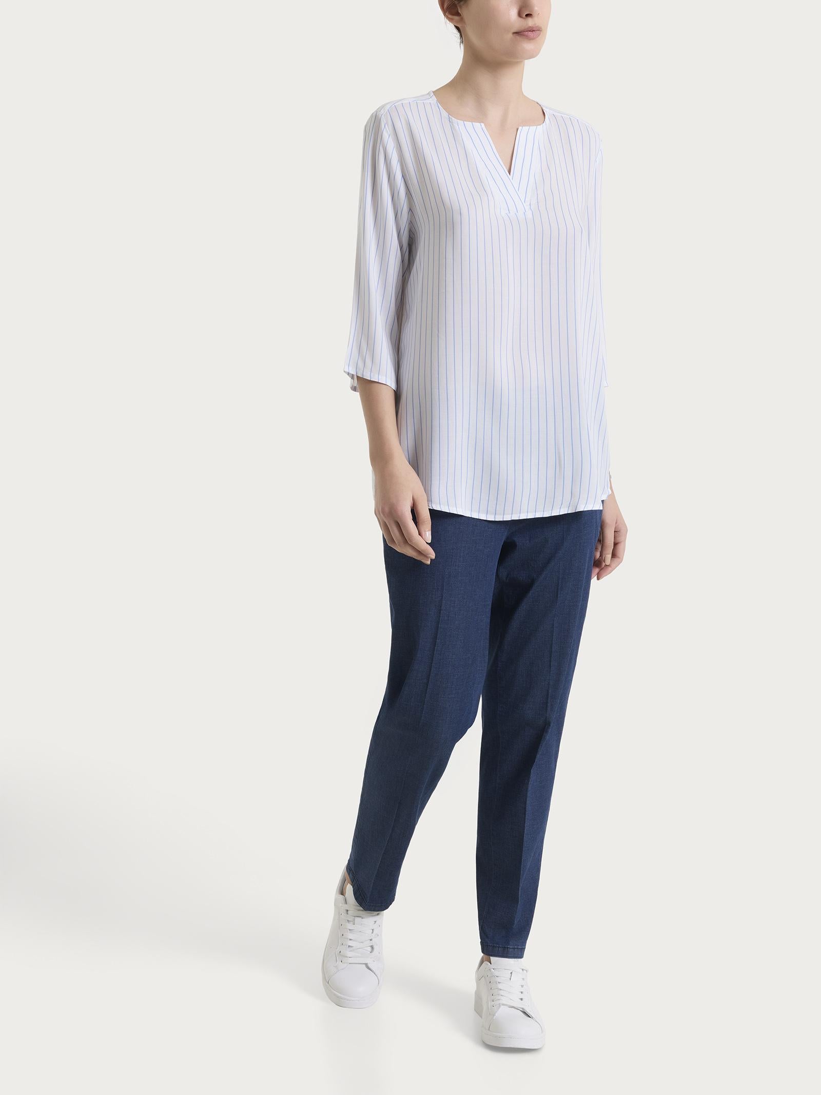 Camicia M3/4 Scollo V Ragno 