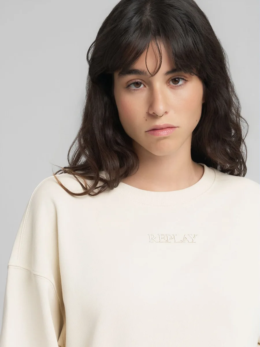 Felpa W3456A.000.23802WINTER WHITE REPLAY