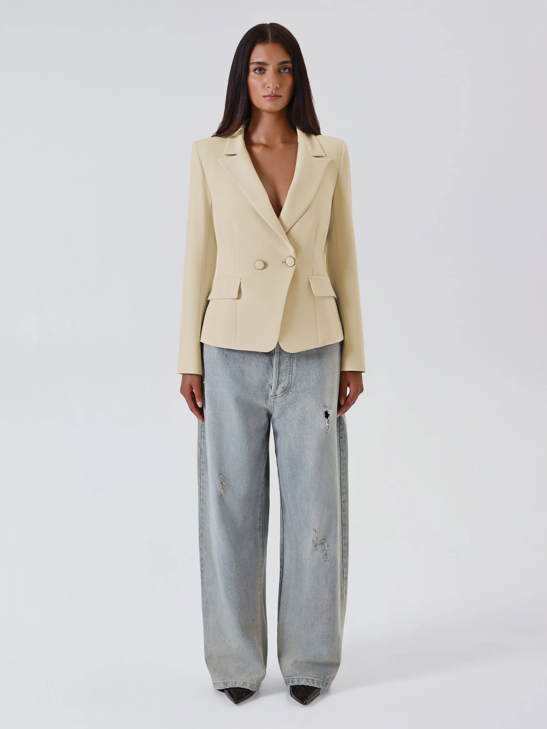 Giacca CFC0125430003Beige scuro RINASCIMENTO