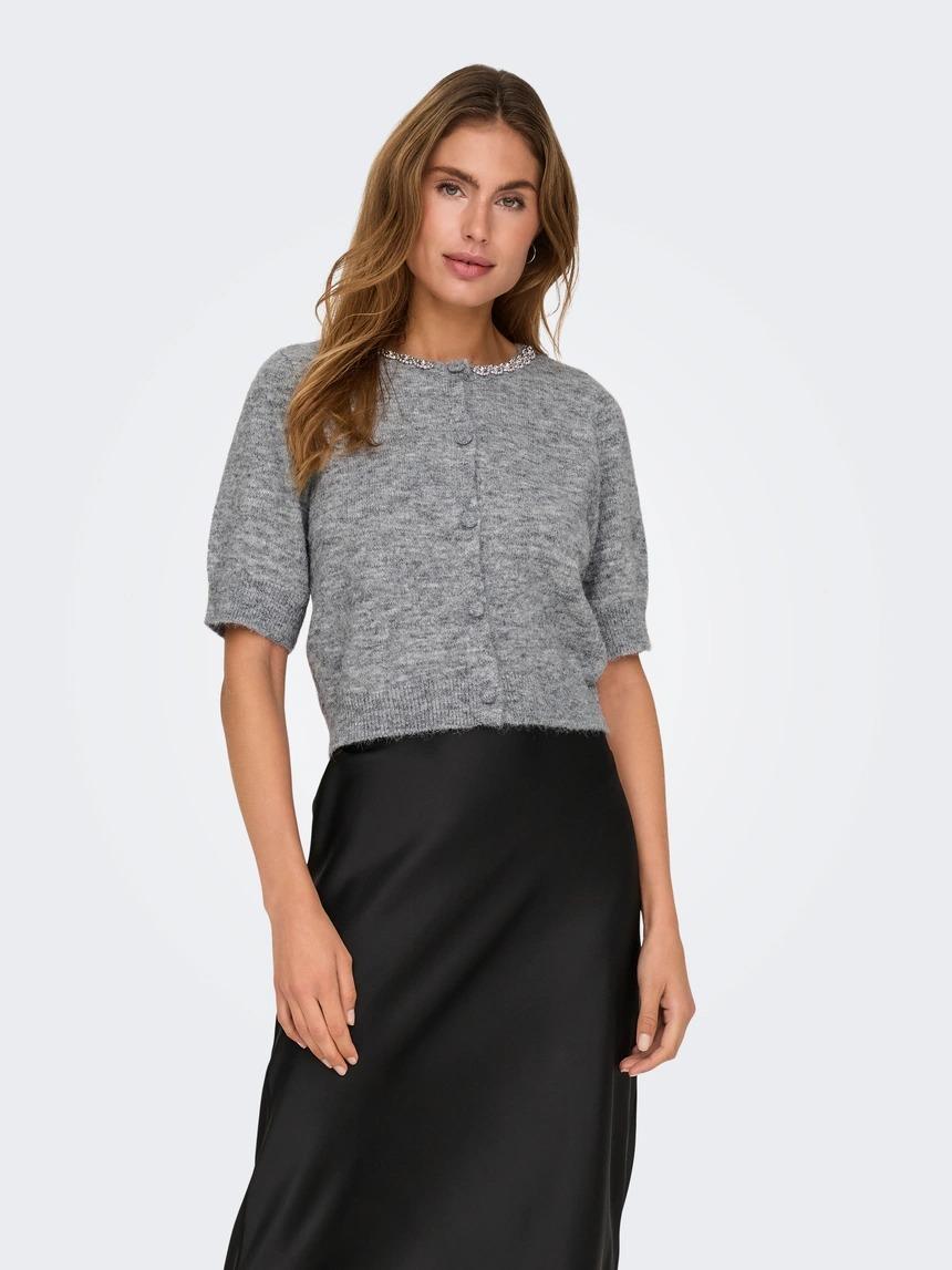 cardigan rene 15350615MEDIUM GREY MELANGE ONLY